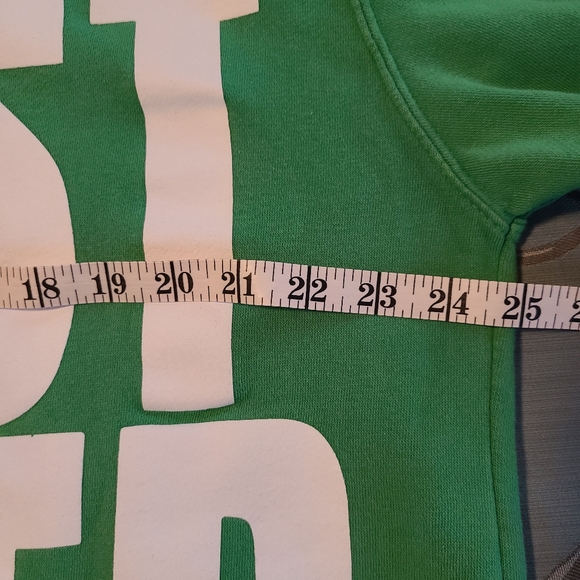 Justice Justin Bieber Green Ghost Beiber Sweatshirt Size Large - Picture 6 of 9